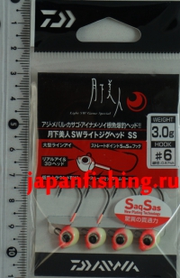 Daiwa Geka Light SW Game Special 3g #6 4шт. Glow