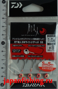 Daiwa Geka Light SW Game Special 1g #8 4шт. Glow