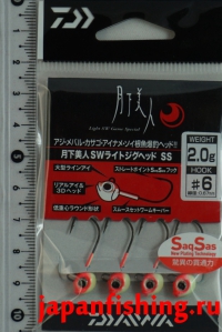 Daiwa Geka Light SW Game Special 2g #6 4шт. Glow
