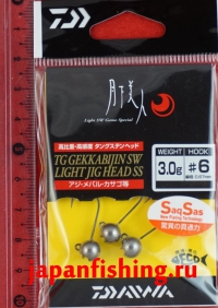 Daiwa Geka TG SW Light SS 3g #6 3шт.