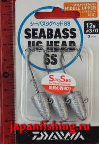 Daiwa Sea Bass Jig Head SS 12g #3/0 4шт.