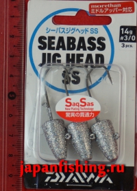 Daiwa Sea Bass Jig Head SS 14g #3/0 4шт.