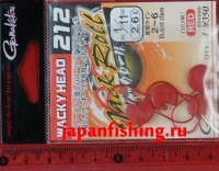 Gamakatsu Wacky Head-212 Jack Roll 2.6g 2-6lb 4шт.