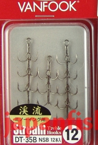 Vanfook DT-35B NSB №12(12шт) 0.12g крючки-тройники