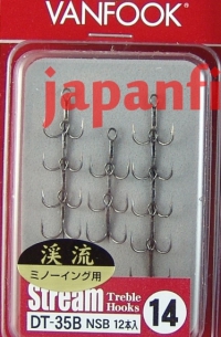 Vanfook DT-35B NSB №14(12шт) 0.08g крючки-тройники