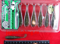 Jackall Ammonite Shad 3"(8шт)DarkThunder