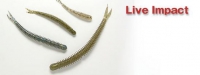 Keitech Custom Worms Live Impact 2.5" #309 Sahara Olive FLK 12шт.